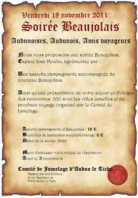 2011 affiche beaujolais